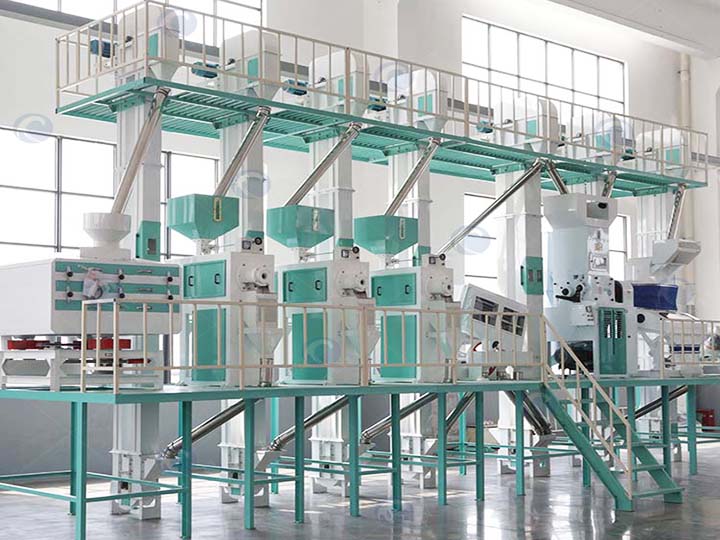 modern 38 ton rice mill plant