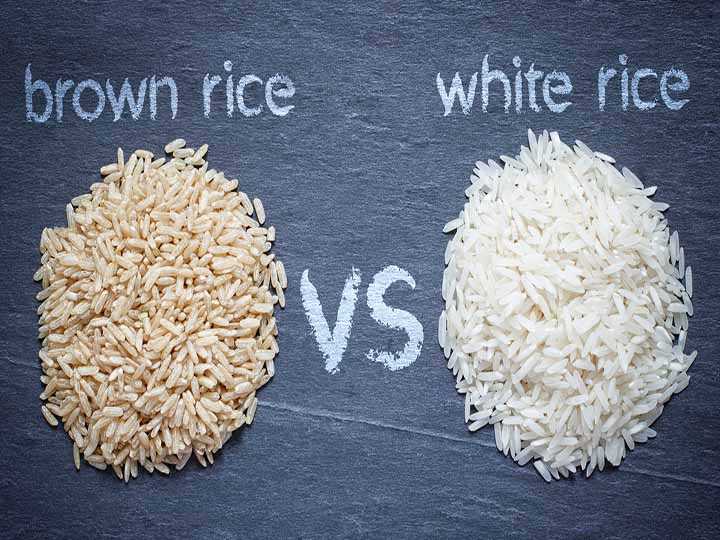 white rice vs brown rice