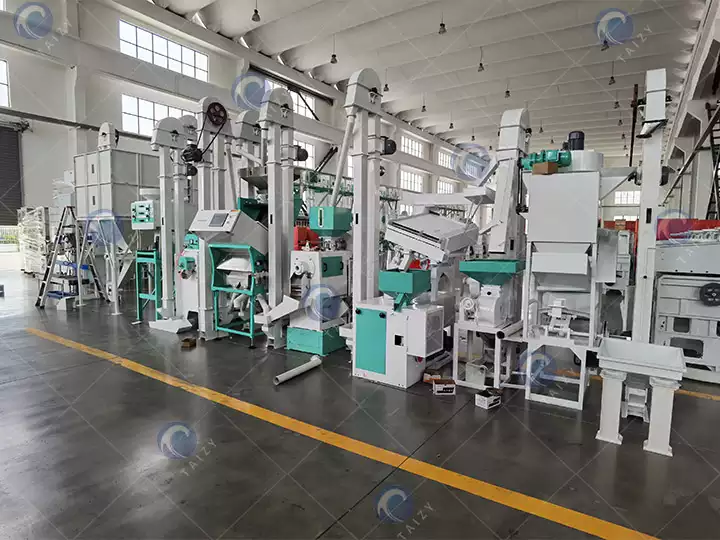 complete rice milling plant machinery
