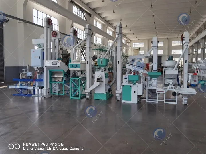 complete rice milling plant machinery