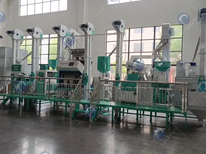 complete rice mill production line